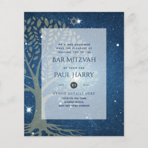 LeahG Elegant Chic Bar Mitzvah Jewish Torah Chic Flyer