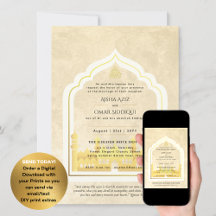 LeahG Islamic Wedding Gold Mosque Elegant Nikah 