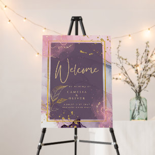 LeahG® Lavender INK Mauve Purple Gold Wedding Foam Board
