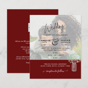 LeahG PHOTO OVERLAY Gypsophila Wedding Invite