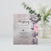 LeahG Silver Navy Rosegold PInk Floral Wedding (Standing Front)