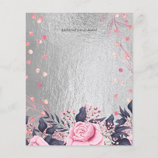 LeahG Silver Navy Rosegold PInk Floral Wedding (Back)