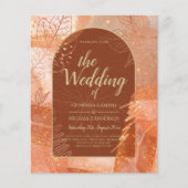 LeahG Terracotta Gold Autumn FALL Wedding Invite (Front)