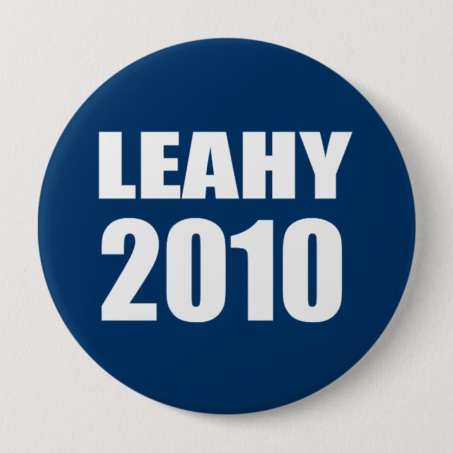 LEAHY 2010 PINBACK BUTTON (Front)