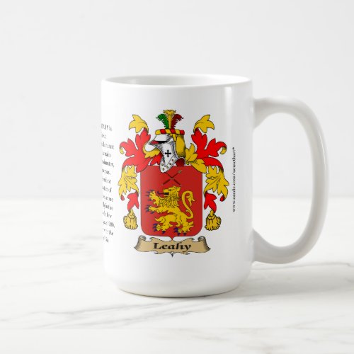 Leahy the Origin the Meaning and the Crest Coffee Mug