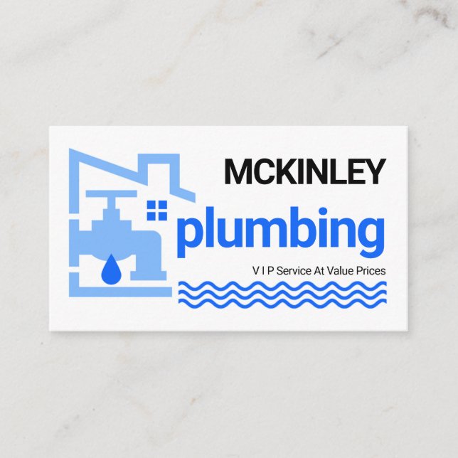 Leaking Building Frame Leaking Faucet Business Card (Front)