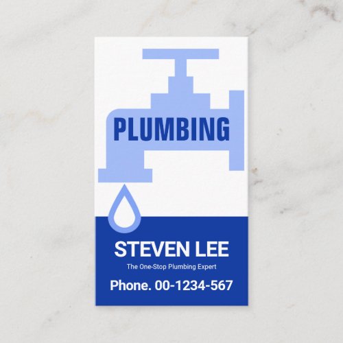 Leaking Faucet Pipe Water Layer Business Card