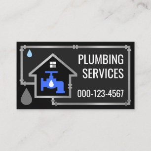 Leaking Home Piping Frame Business Card