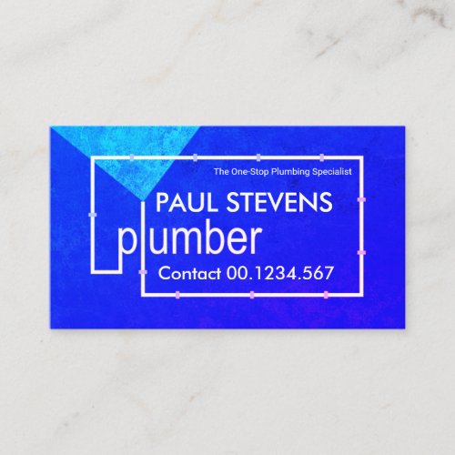 Leaking Pipes Blue Flood Waters Business Card