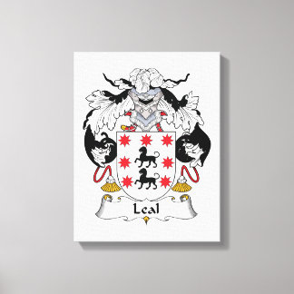 Leal Family Crest Canvas Print