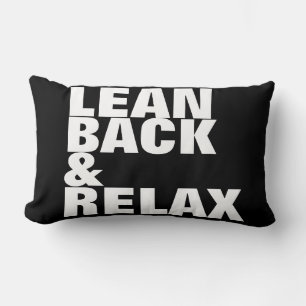 lean back & relax / good vibes only lumbar pillow