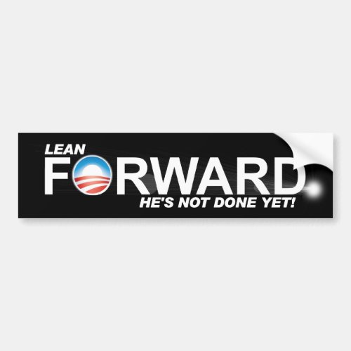 Lean Forward _ Anti Obama Bumper Sticker