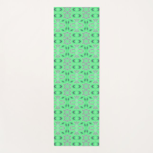 Lean Green Fighting Machine Yoga Mat (Front)