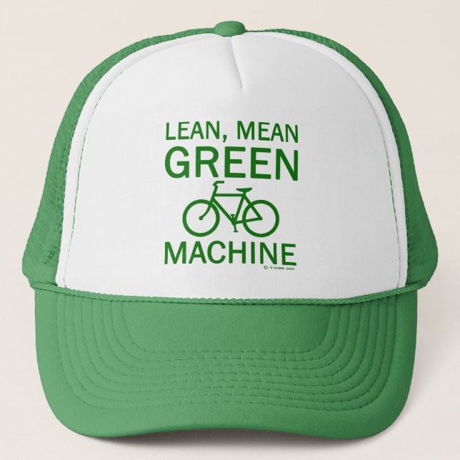 Lean Green Mean Green Trucker Hat (Front)