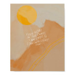 Lean into Light - Inspirational Quote Positive Art Poster Lean into Light - Inspirational Quote Positive Art Poster