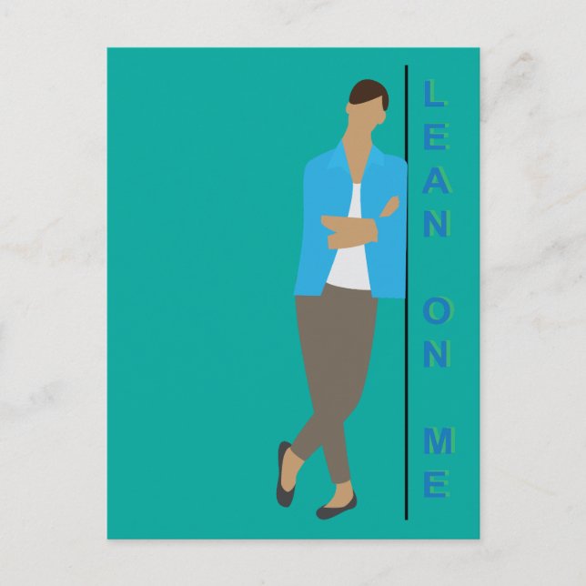 Lean On Me Postcard (Front)