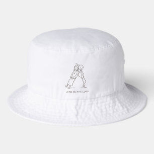 Lean on the Lord Stick Figure Christian hat
