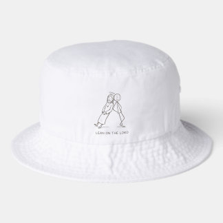 Lean on the Lord Stick Figure Christian hat