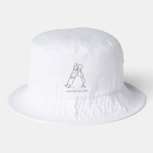 Lean on the Lord Stick Figure Christian hat