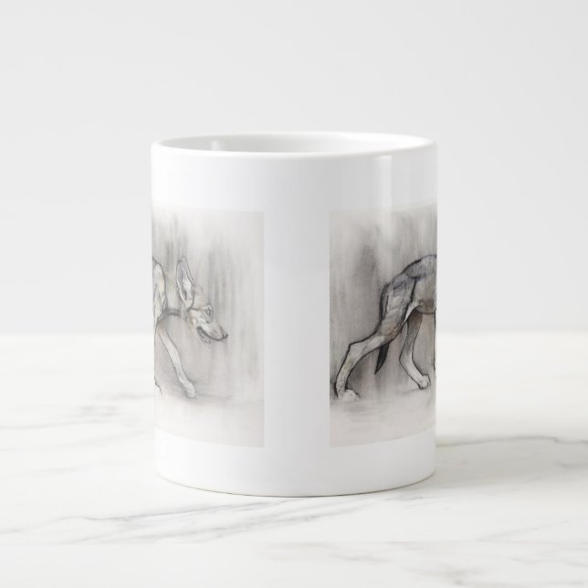 Lean Pup Giant Coffee Mug (Front)