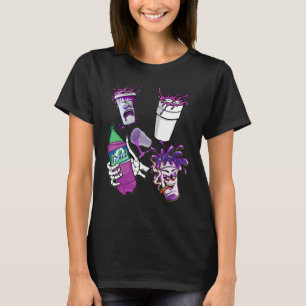Lean  Purple Drank Dirty Double cup Lean Line Smok T-Shirt