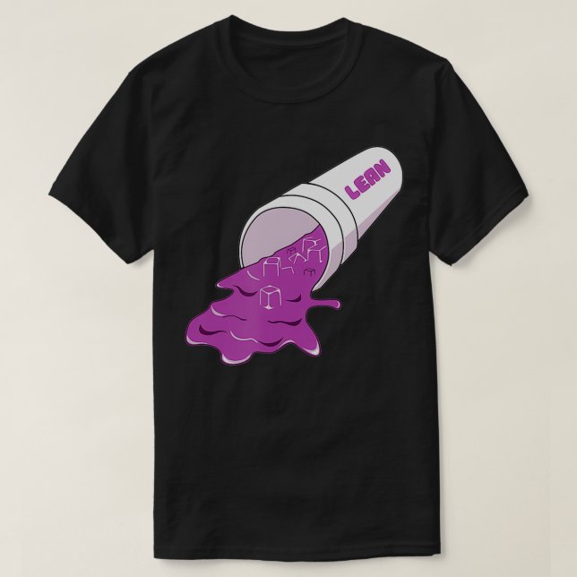 Lean Purple Drank  T-Shirt (Design Front)