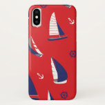 Lean Sailboat Pattern Iphone X Case at Zazzle