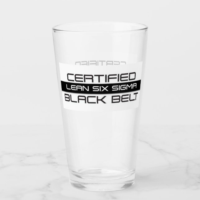 Lean Six Sigma Black Belt Glass (Front)