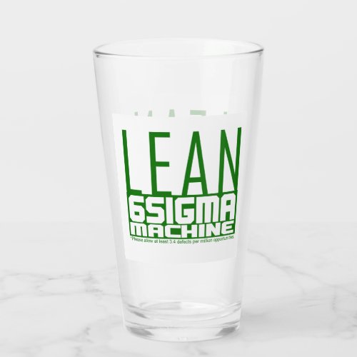 Lean six Sigma Machine Green Glass