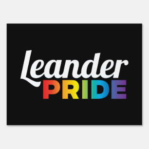 Leander Pride 18 x 24" Yard Sign