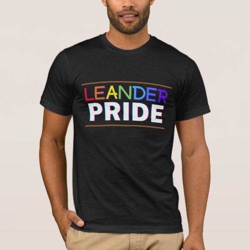 Leander PRIDE BIPOC LGBTQ shirt