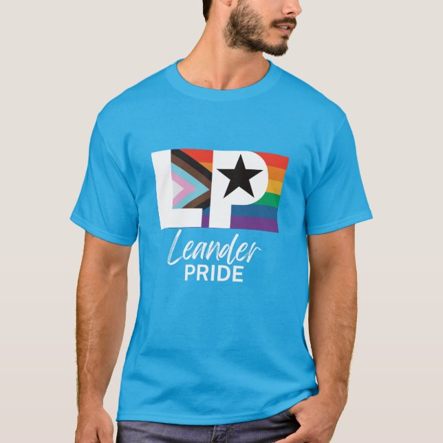 Leander PRIDE Progressive Flag T-shirt (Front)