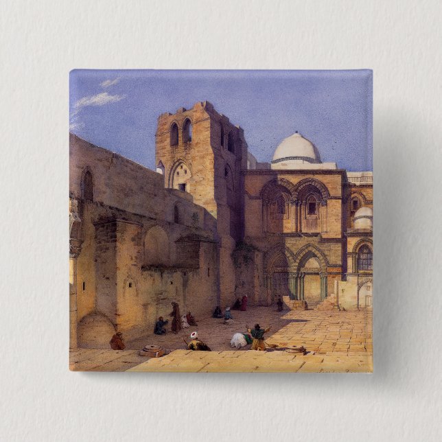 Leander Russ The Church of the Holy Sepulcher Button (Front)