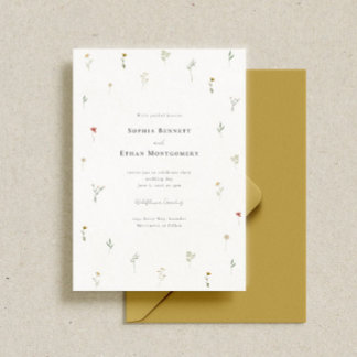 Leander Wildflower Wedding Invitation