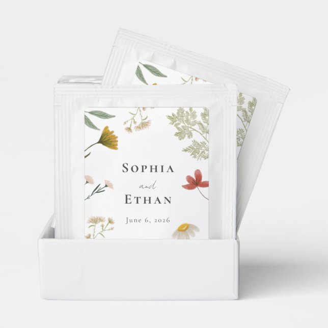 Leander Wildflower Wedding Tea Bag Drink Mix (Pair)