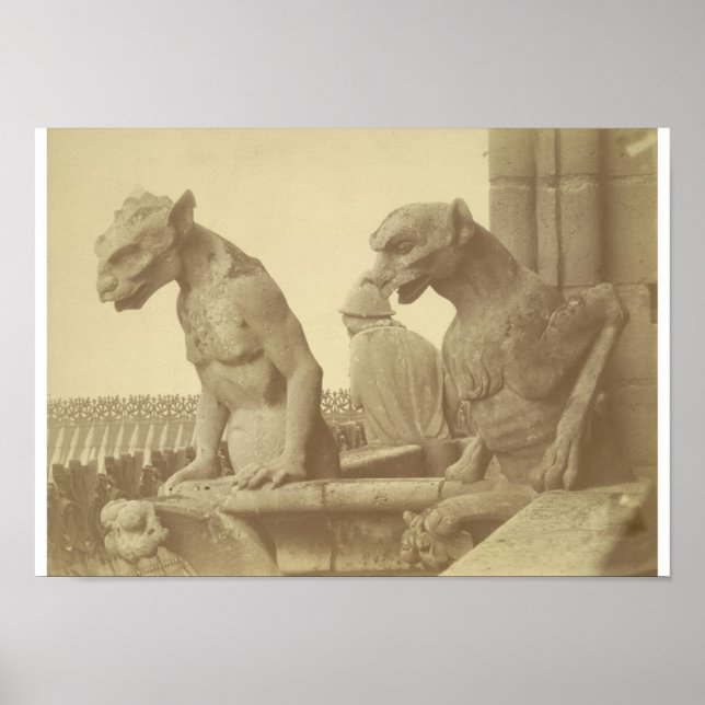 Leaning Gargoyles Poster (Front)