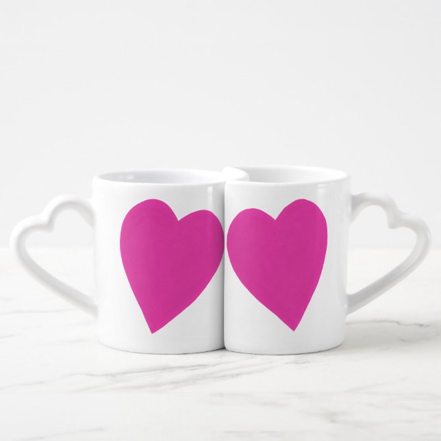 Leaning hearts Lovers heart Mugs (Front Nesting)