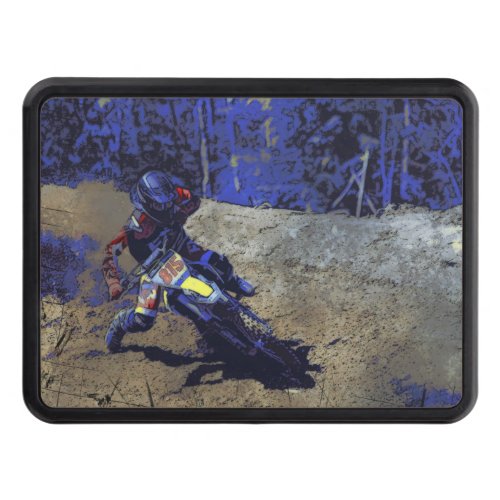 Leaning In _ Motocross Racer Hitch Cover