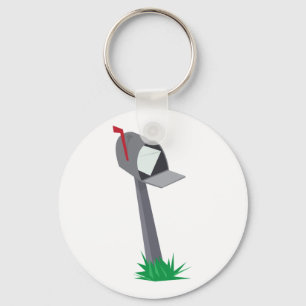 Leaning Mailbox Keychain