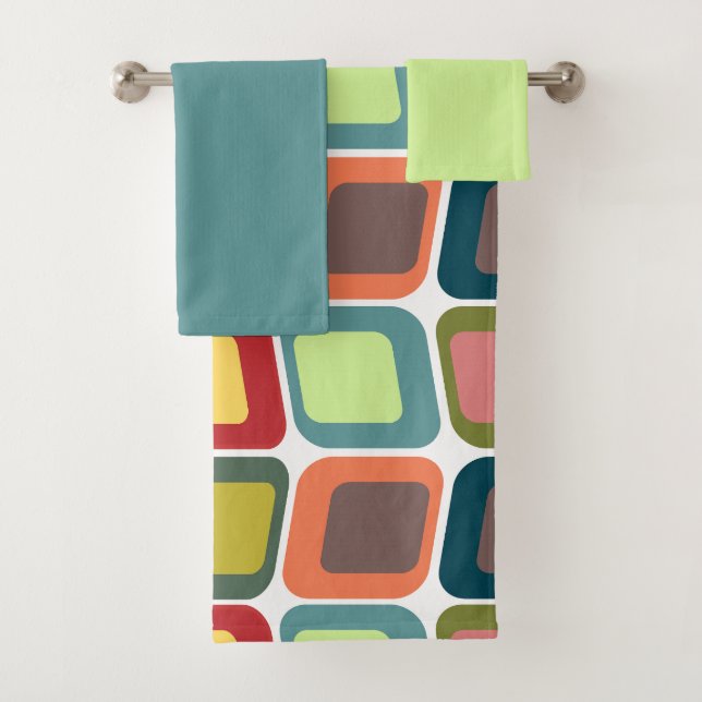 Leaning Rectangles  Bath Towel Set (Insitu)