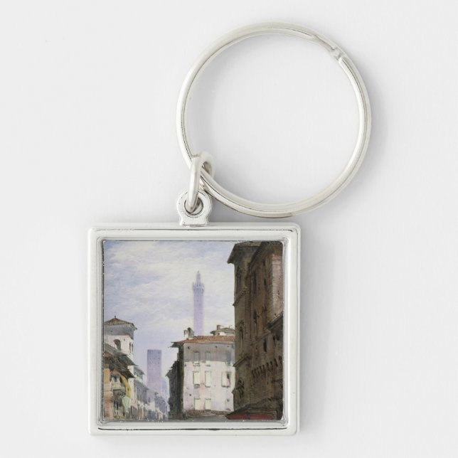 Leaning Tower, Bologna Keychain (Front)