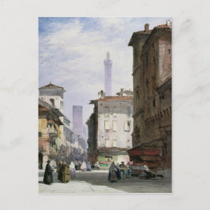 Leaning Tower, Bologna Postcard