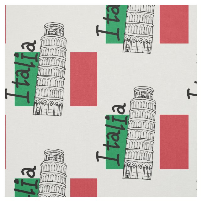 Leaning Tower od Piza Fabric (Swatch)