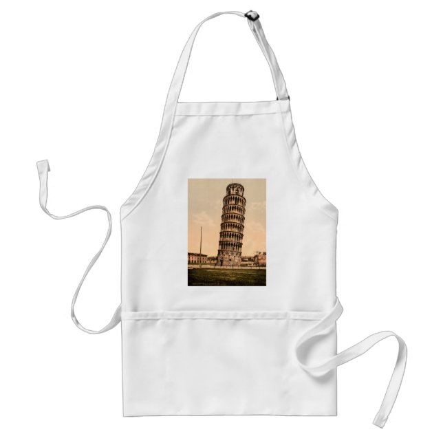 Leaning Tower of Pisa Adult Apron (Front)