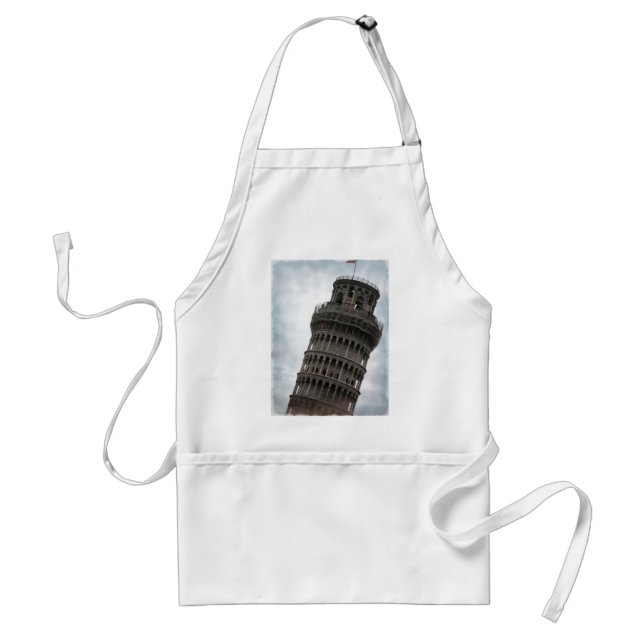 Leaning Tower of Pisa Adult Apron (Front)