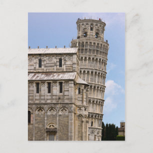Leaning Tower of Pisa and Cathedral - Pisa, Italy Postcard