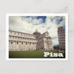 Leaning Tower of Pisa europe travel photography Postcard