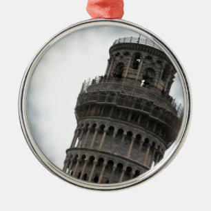 Leaning Tower of Pisa Metal Ornament