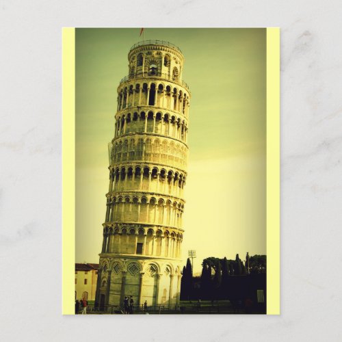 Leaning Tower of Pisa Postcard