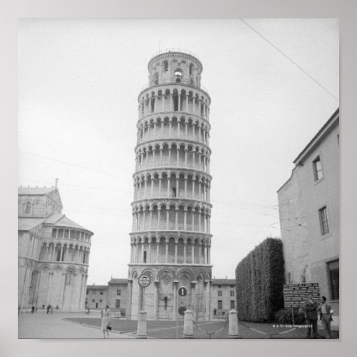 Leaning Tower of Pisa Poster